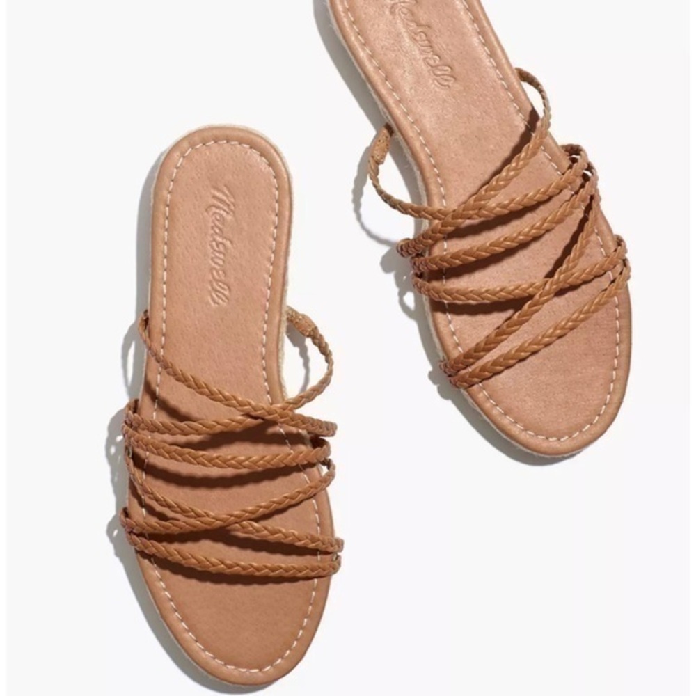 NEW Madewell Strappy Espadrille Slide Sandals 7